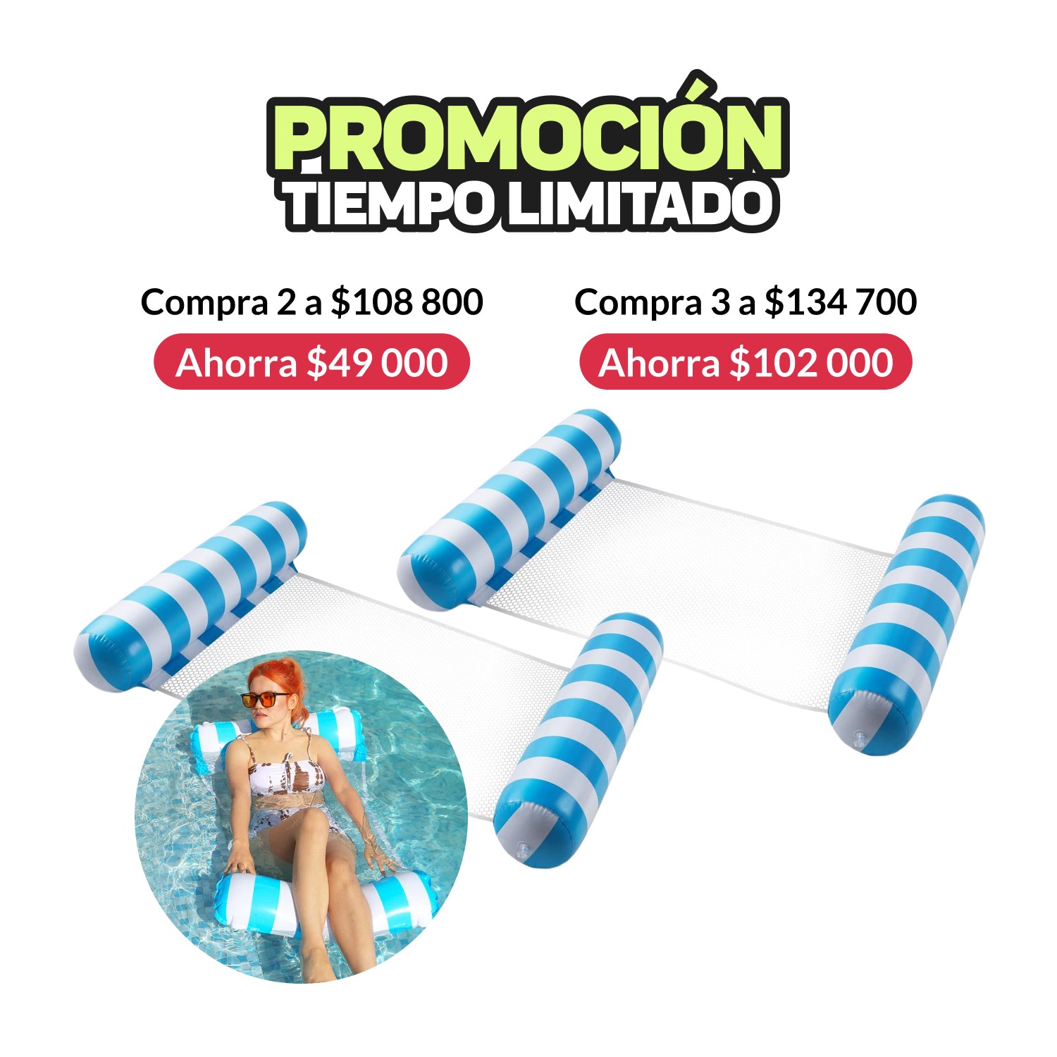 Hamaca Flotante 4 en 1